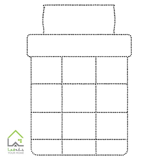 روتختی یک و نیم نفره آبی